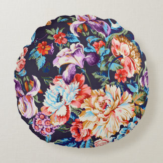 Naadloze abstracte kleurrijke waterverf di rond kussen