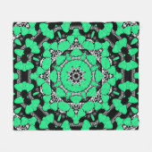 Naadloze abstracte mandala harst heldere orna fleece deken (Voorkant (Horizontaal))