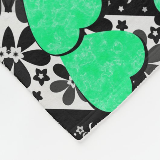 Naadloze abstracte mandala harst heldere orna fleece deken (Hoek)