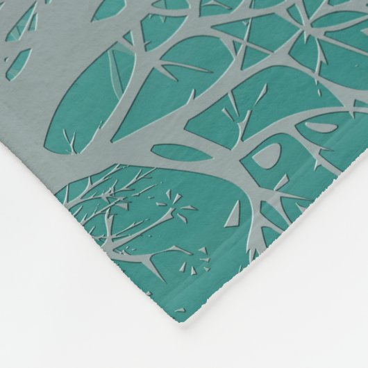 Naadloze abstracte mandala ronde cirkel kaleidosco fleece deken (Hoek)