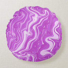 Naadloze abstracte marmeren roze patroon werp kuss rond kussen