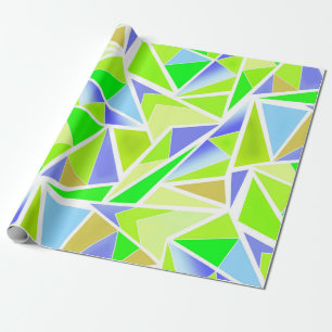 Naadloze abstracte moderne geometrische vormen tri cadeaupapier