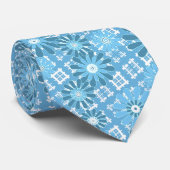 Naadloze abstracte moderne gevarieerde florale bl stropdas (Opgerold)