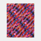 Naadloze abstracte, moderne penseelstreek, multico fleece deken (Voorkant)