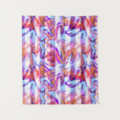 Naadloze abstracte, moderne penseelstreek, multico wandkleed (Voorkant)