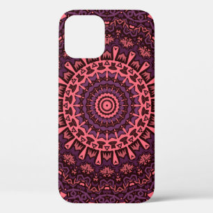 Naadloze abstracte ornamentale mozaïekkaleidoscoop iPhone 12 hoesje