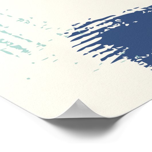 Naadloze abstracte pastelpenseelstreken, patroon b poster (Hoek)