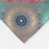 Naadloze abstracte rondcirkels bij kaleidosco fleece deken (Hoek)