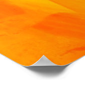 Naadloze achtergrond Gele Abstracte Waterverf Poster (Hoek)