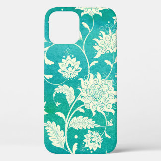 Naadloze achtergrond. Imitatie van Chinese porsele iPhone 12 Hoesje