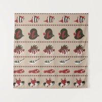 Naadloze achtergrond met marien leven - krab en di