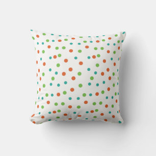 Naadloze achtergrond met poka puntpatroon. Polka Kussen