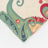 naadloze achtergrond. Mooie flororie Fleece Deken (Hoek)