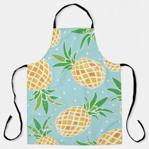 Naadloze ananas patroon tropische print schort