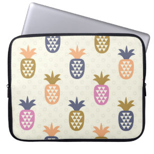 Naadloze ananas vintage patroonontwerp laptop sleeve