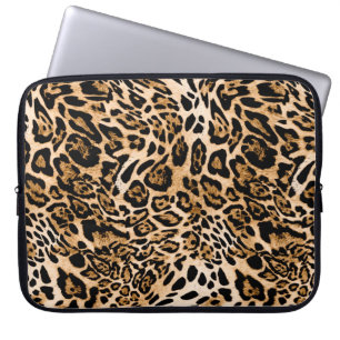 Naadloze blaastextuur, dierlijke huid laptop sleeve