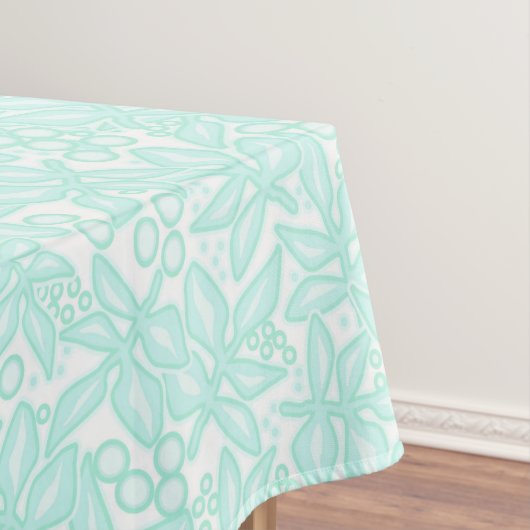 Naadloze bloem groene bloemen bladeren met elastis tafelkleed (Voorbeeld)