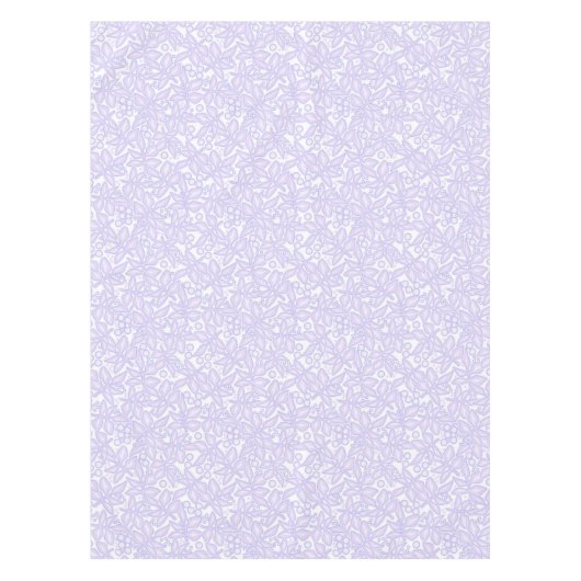 Naadloze bloemen bloemen kant wit tafelkleed (Voorkant)