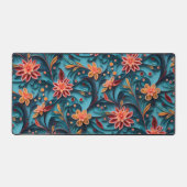Naadloze bloemenpapier patroon Desk Mat (Voorkant)