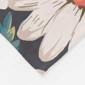 Naadloze bloesem Daisy Flower Pattern Fleece Deken (Hoek)