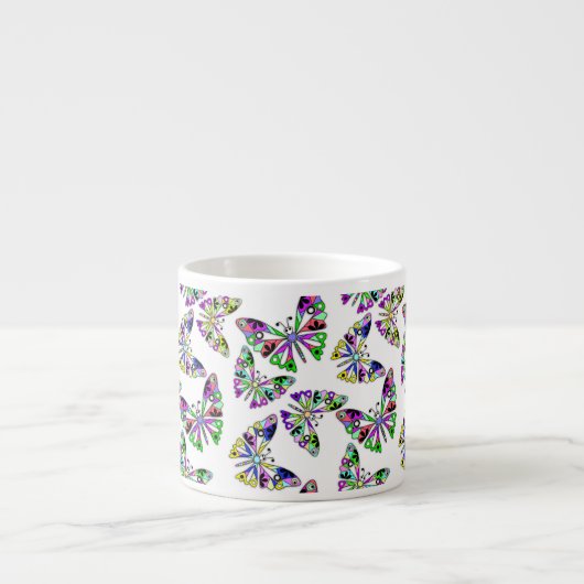 Naadloze cartoon leuk kinder, abstract maar puur espresso kop (Voorkant)