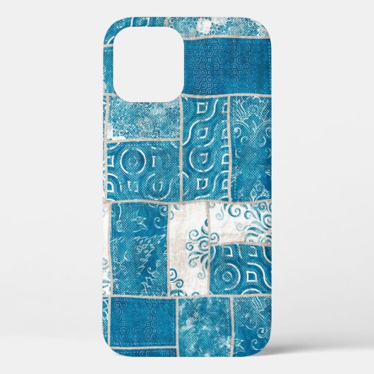 Naadloze collage van patchwork, mix het quilpatroo Case-Mate iPhone case (Achterkant)