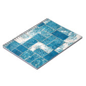 Naadloze collage van patchwork, mix het quilpatroo notitieboek (Linkerzijde)