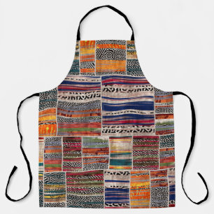 Naadloze collage van patchwork, mix het quilpatroo schort