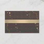 Naadloze confetti cirkels bruine chocolade cacao p visitekaartje (Voorkant)