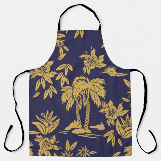 Naadloze design met Hawaii, trop Schort (Voorkant)