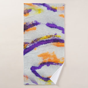 Naadloze dierlijke zebra. Vuile kunst patroon. Abs Badhanddoek