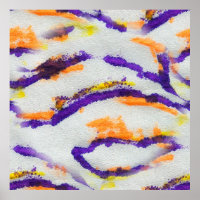 Naadloze dierlijke zebra. Vuile kunst patroon. Abs