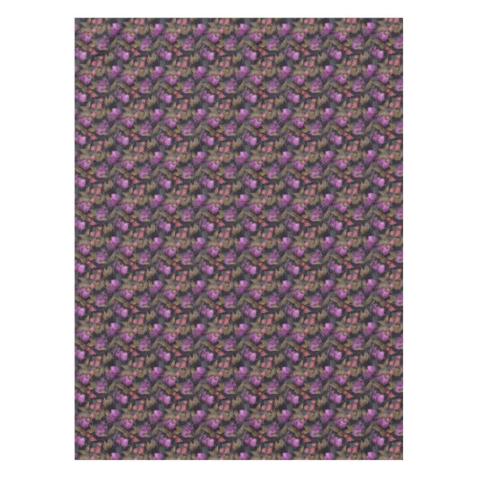 Naadloze donkere pellervruchten paarse bessen kerr tafelkleed (Voorkant)