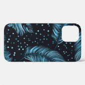 Naadloze donkere veren textuur, abstract . Case-Mate iPhone case (Achterkant (horizontaal))