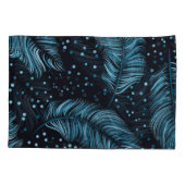 Naadloze donkere veren textuur, abstract . kussensloop (Achterkant)