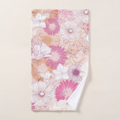 Naadloze Floral Bad Handdoek (Handdoek)