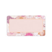 Naadloze Floral Etiket (Voorkant)