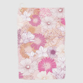 Naadloze Floral Golfhanddoek (Voorkant)