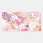 Naadloze Floral Spandoek (Horizontaal)