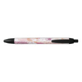 Naadloze Floral Zwarte Inkt Pen (Achterkant)