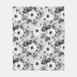 Naadloze florale achtergrond met mooie wildstroom fleece deken