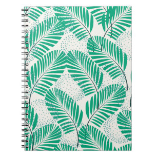 Naadloze florale natuurlijke abstracte patronen op notitieboek