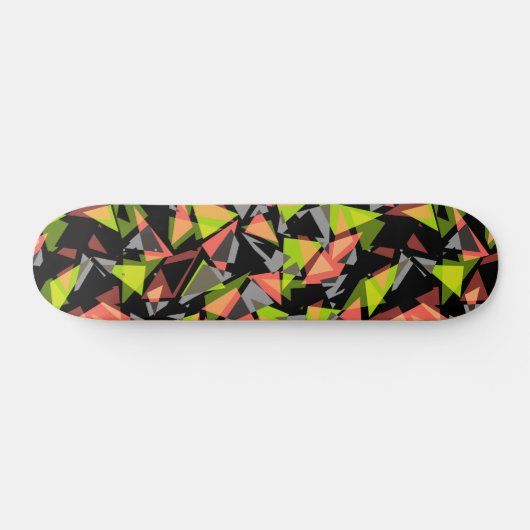 Naadloze geometrische driehoeken vormen nek skateboard (Horizontaal)