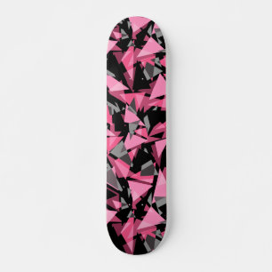 Naadloze geometrische driehoeken vormen skateboard