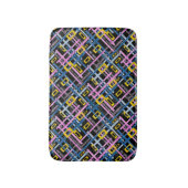 Naadloze geometrische heldere kleuren, rechthoekig badmat (Voorkant Verticaal)