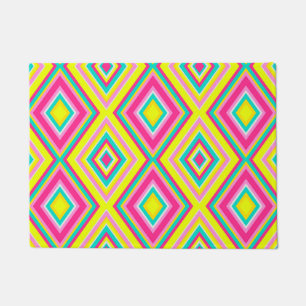 Naadloze geometrische robus vormt moderne trendy d deurmat