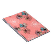 Naadloze gevlekte bloemen abstract moderne pa notitieboek (Rechterzijde)
