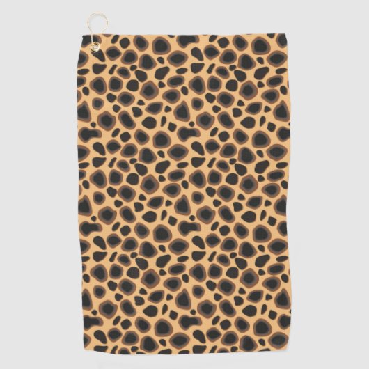 Naadloze Giraffe huidpatroon Golfhanddoek (Voorkant)