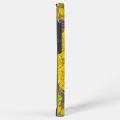 Naadloze gouden sierbloem. samsung galaxy hoesje (Rechterkant)