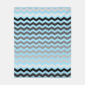 Naadloze gradiënt Chevron Pattern op Baby Blue Fleece Deken (Voorkant)
